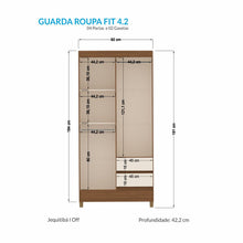 Cargar imagen en el visor de la galería, Ropero 4 puertas GRAFITO
