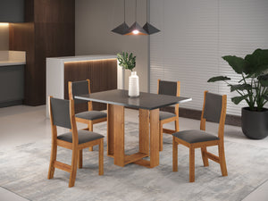 Juego de comedor 4 puestos MILAN
