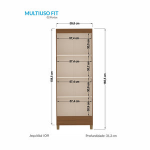 Multiuso FIT 2 puertas off White