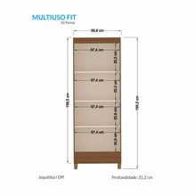 Cargar imagen en el visor de la galería, Multiuso FIT 2 puertas GRAFITO
